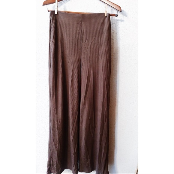 Zara ribbed trousers in taupe nwot - Picture 5 of 8